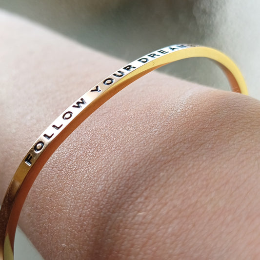 Bracelet - "Follow Your Dreams" - Taille standard