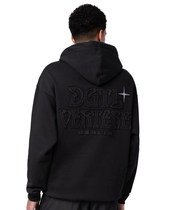 Sweat à capuche EN PATCHWORK DGTL X VERTERE - NOIR taille M - ÉDITION LIMITÉ